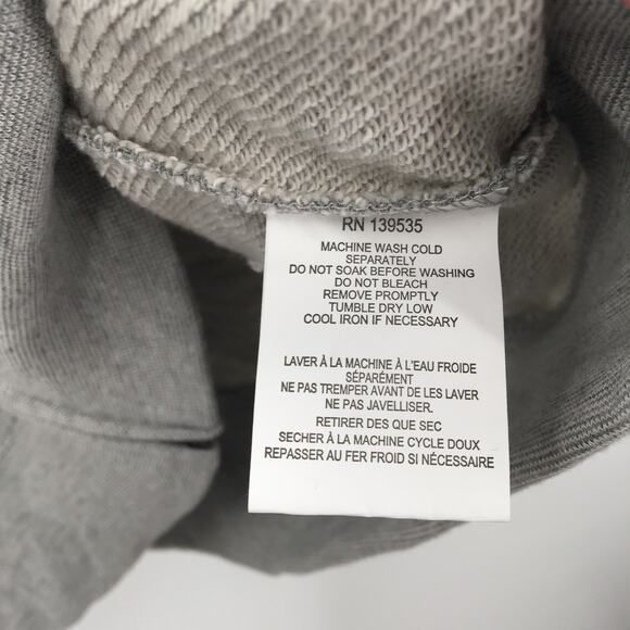 Grayers Athletics Sweatshirt Hoodie Long Sleeve Solid Grey Heather Size X-Large - Picture 8 of 8